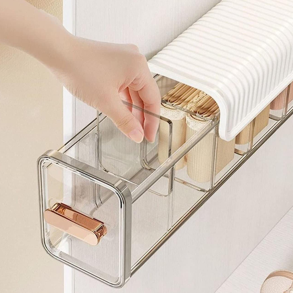 Wall Storage Organizer White Plastic | Key Holder for Wall 2