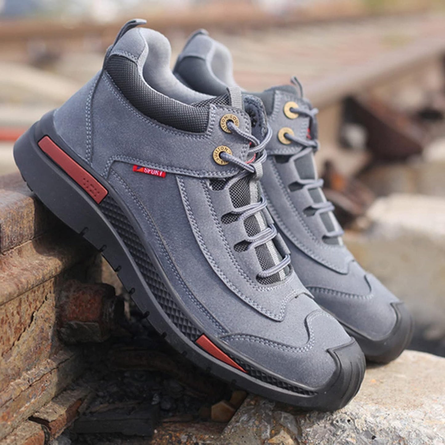 Men Safety Shoes Black Waterproof Synthetic Leather | Finn-2