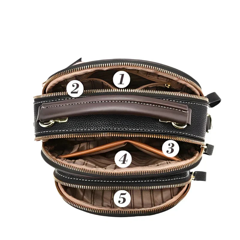 Women Compact Multi-Pocket Crossbody Bag | Odessa