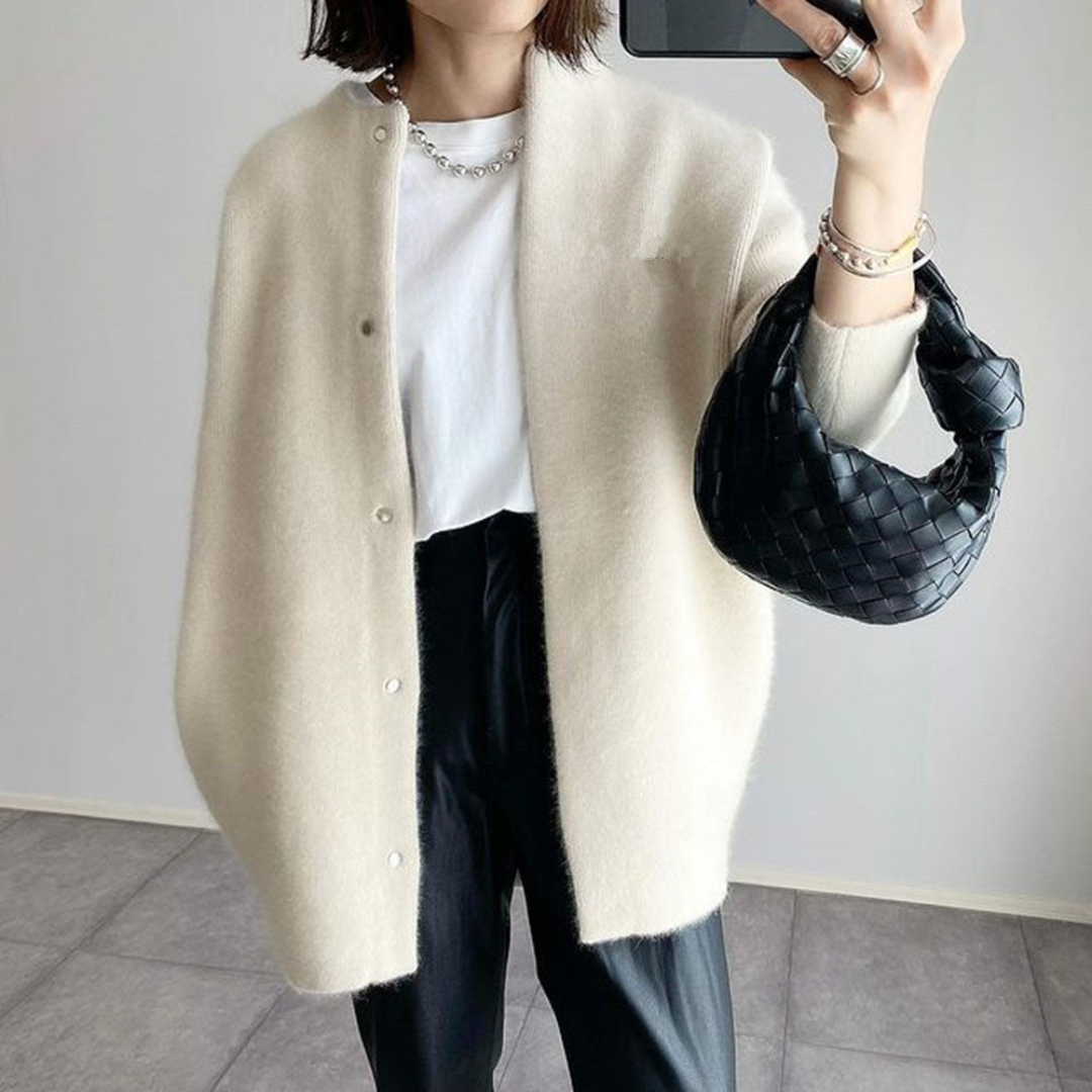 Minimalist Snap-Button Cardigan | Gracia