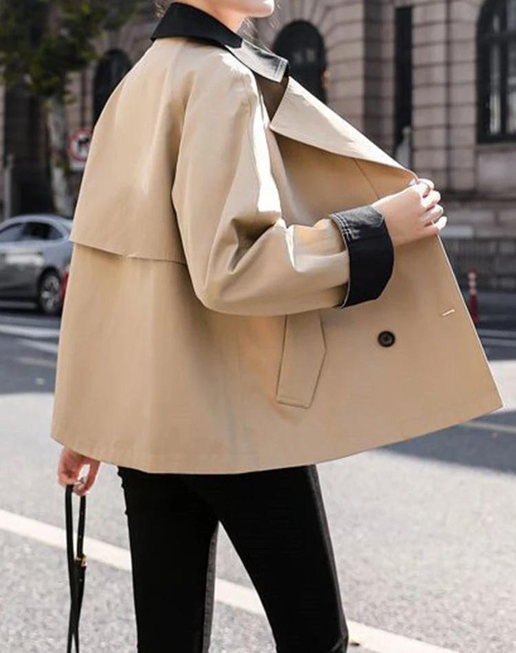Women Double-Breasted Trench Coat | Alice