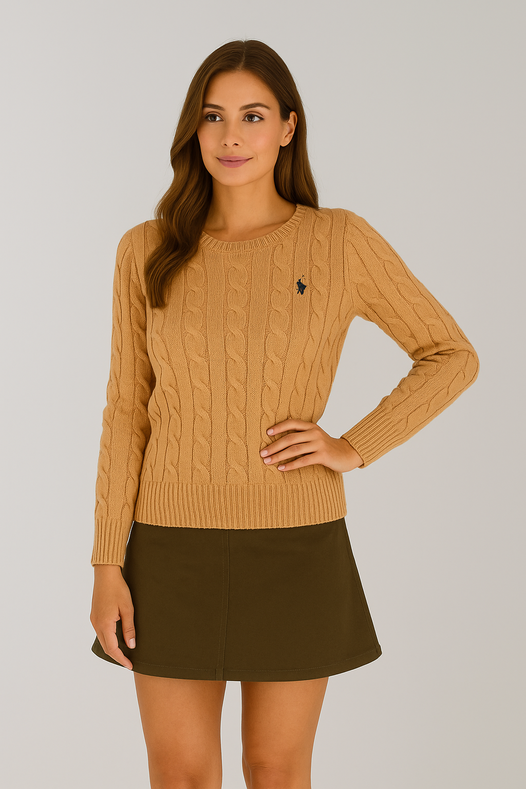 Women Cable Knit Sweater | Goldie
