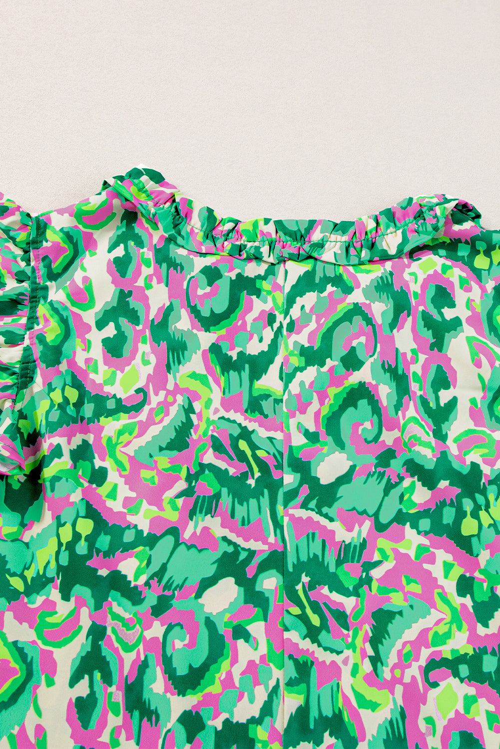 Women Printed Ruffle Sleeve Tank Top | Calindra
