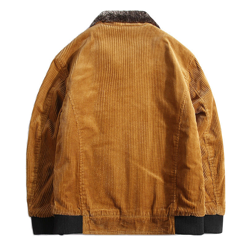Men Vintage Corduroy Sherpa Jacket | Lawrence