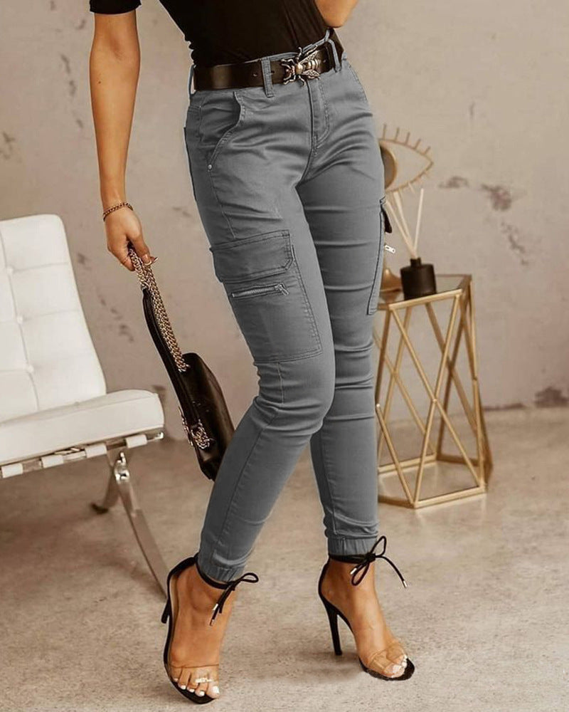 Women Slim Fit Cargo Pants | Tessa