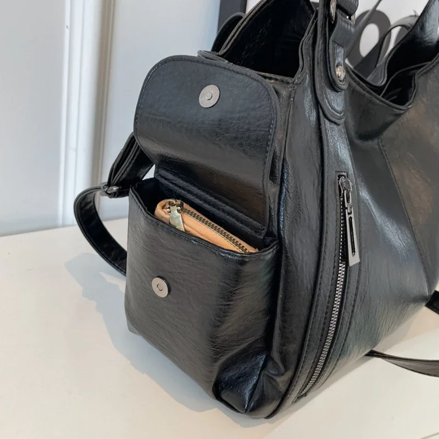 Women Classic Multi-Compartment Shoulder Bag | Alma