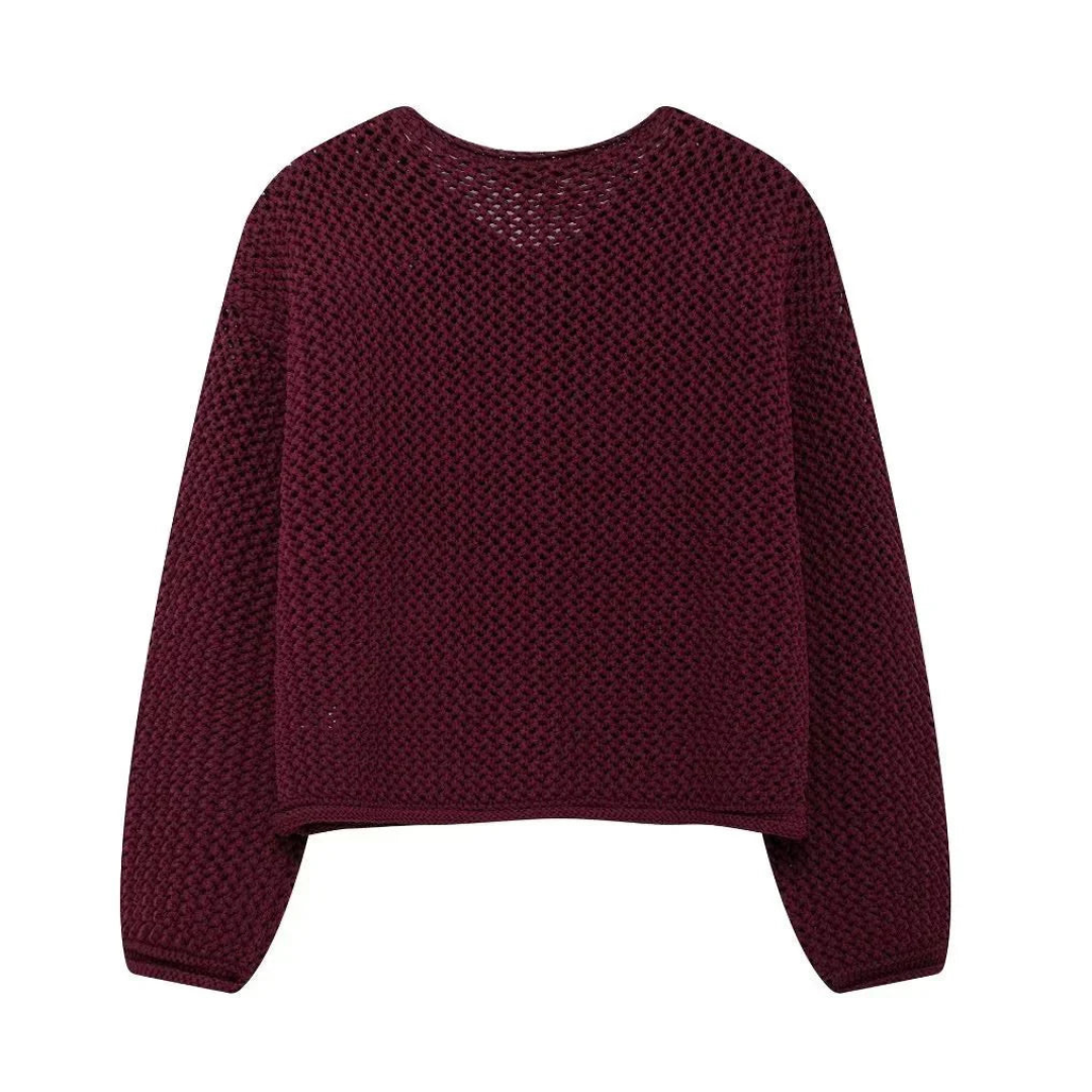 Women Chunky Knit Button Cardigan | Aerin