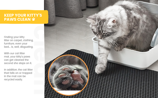 Cat Litter Mat Foldable Waterproof | Kitty Comfort-5