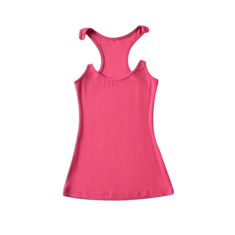 Invisible Strap Ribbed Tank Top | Jenny