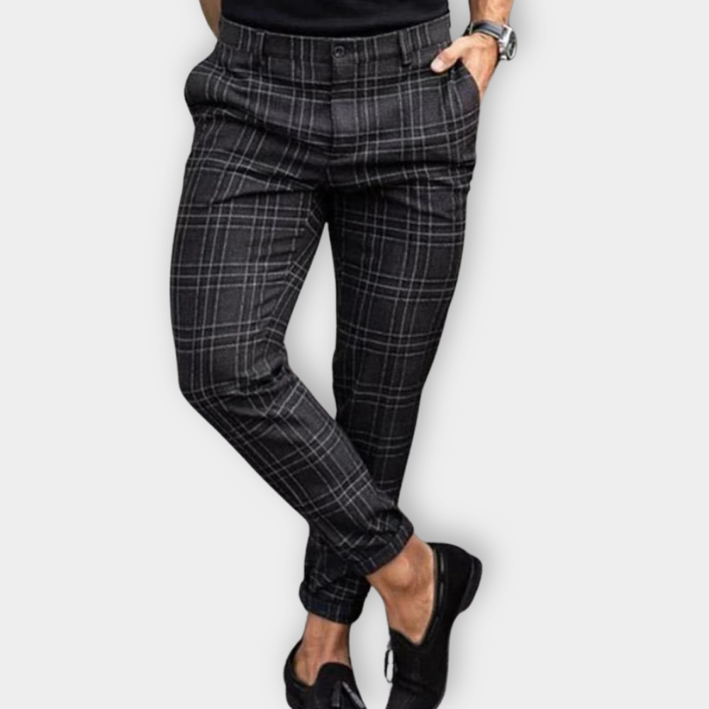 Variant image for Men's Chino Pants Blue Cotton | Darius-11