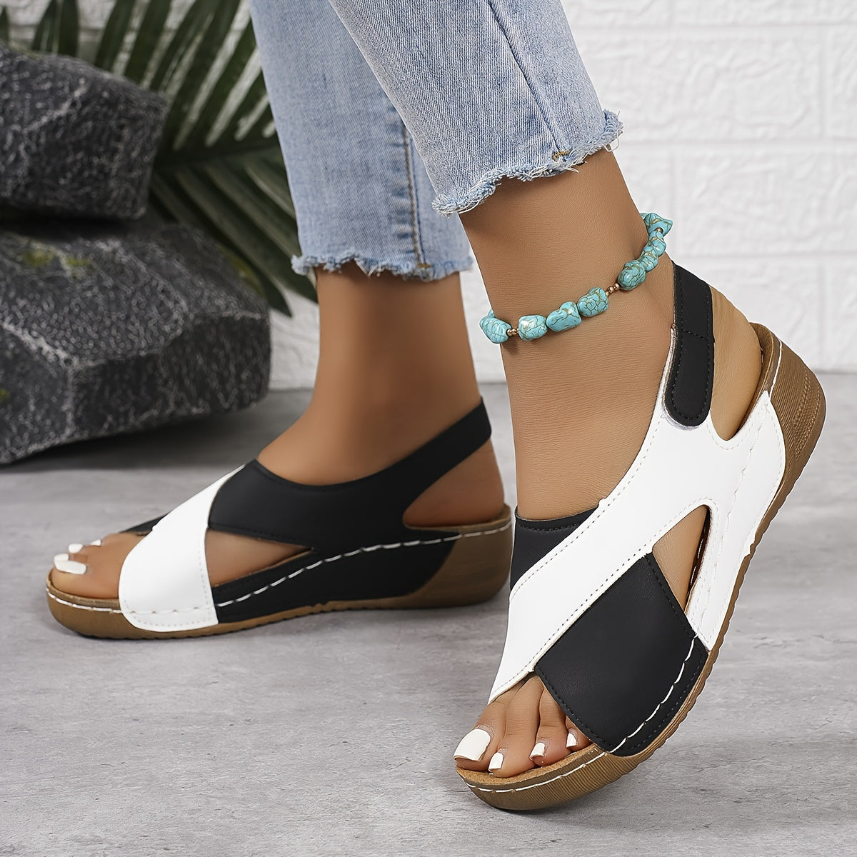 Variant image for Women Orthopaedic Sandals Black Vegan Leather | Ayanna-9