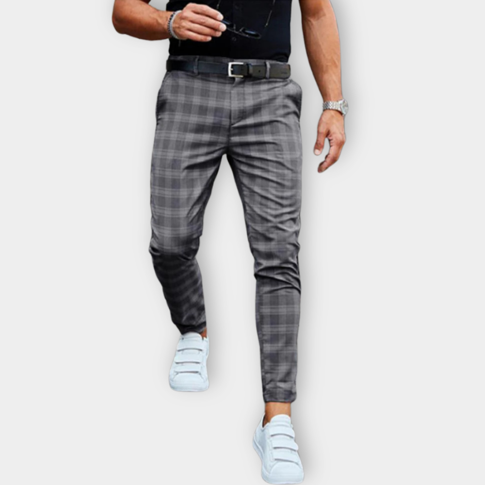 Variant image for Men's Chino Pants Blue Cotton | Darius-16