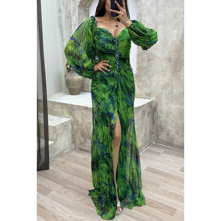 Women Elegant Draped Off-Shoulder Maxi Dress | Vera