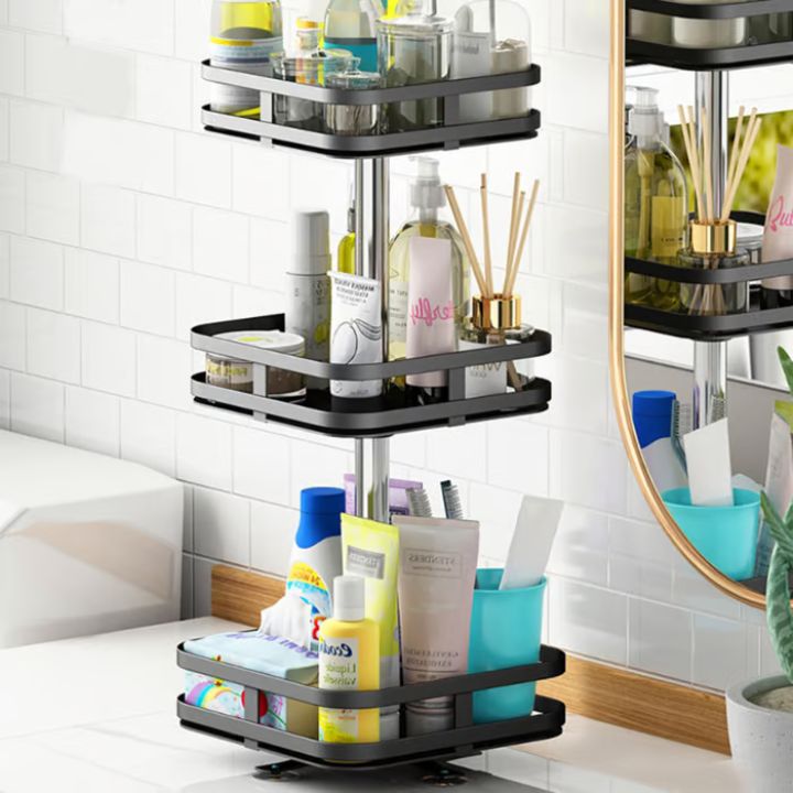 360° Rotating Spice Rack Organizer – Adjustable Kitchen Spice Storage Solution with Customizable Shelves 4