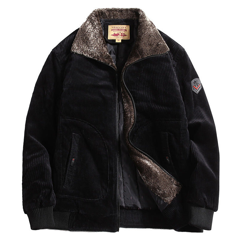 Men Vintage Corduroy Sherpa Jacket | Lawrence