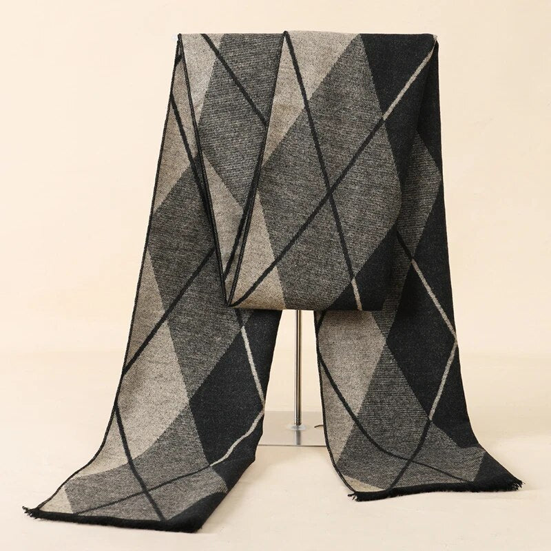 Men Abstract Patterned Winter Scarf | Jerome