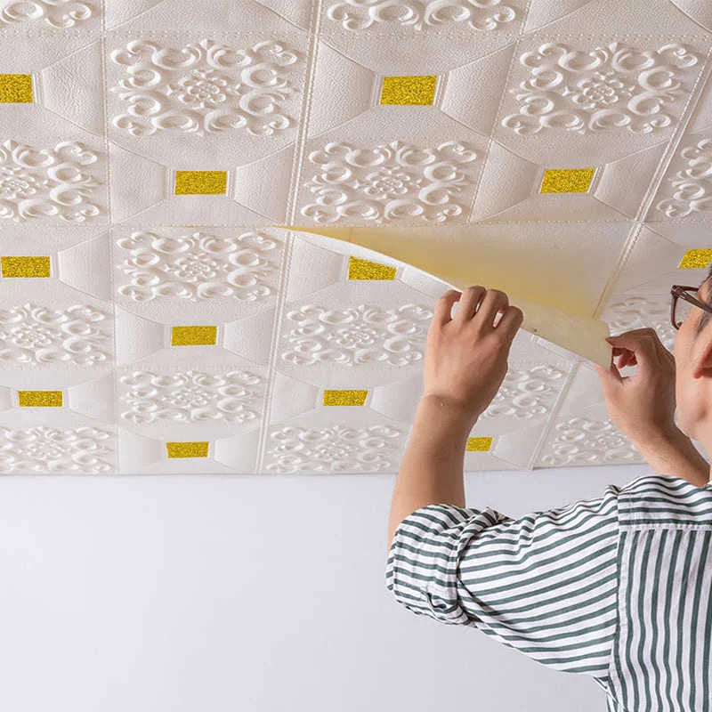 3D Brick Foam Wallpaper – Waterproof Self-Adhesive Wall Stickers for Home Decor, 70x70cm, Child-Safe and Easy to Install 4