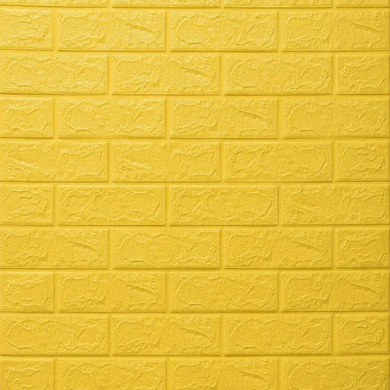 3D Foam Wall Decal - Waterproof Self-Adhesive Brick Wall Sticker Decor, 77x70cm for Home Interior Design 20