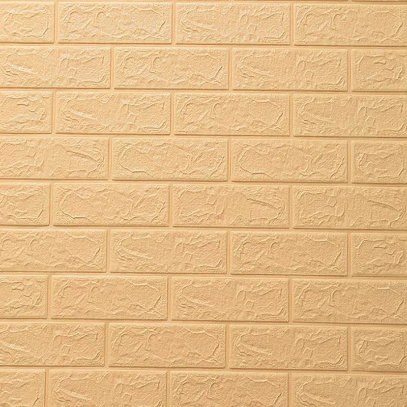 3D Foam Wall Decal - Waterproof Self-Adhesive Brick Wall Sticker Decor, 77x70cm for Home Interior Design 22