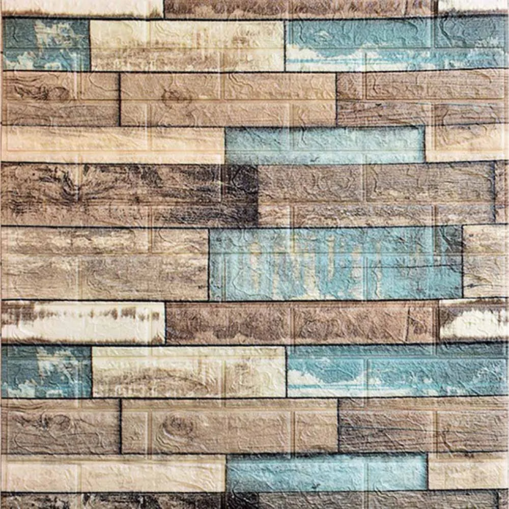 3D Foam Wall Decal - Waterproof Self-Adhesive Brick Wall Sticker Decor, 77x70cm for Home Interior Design 7