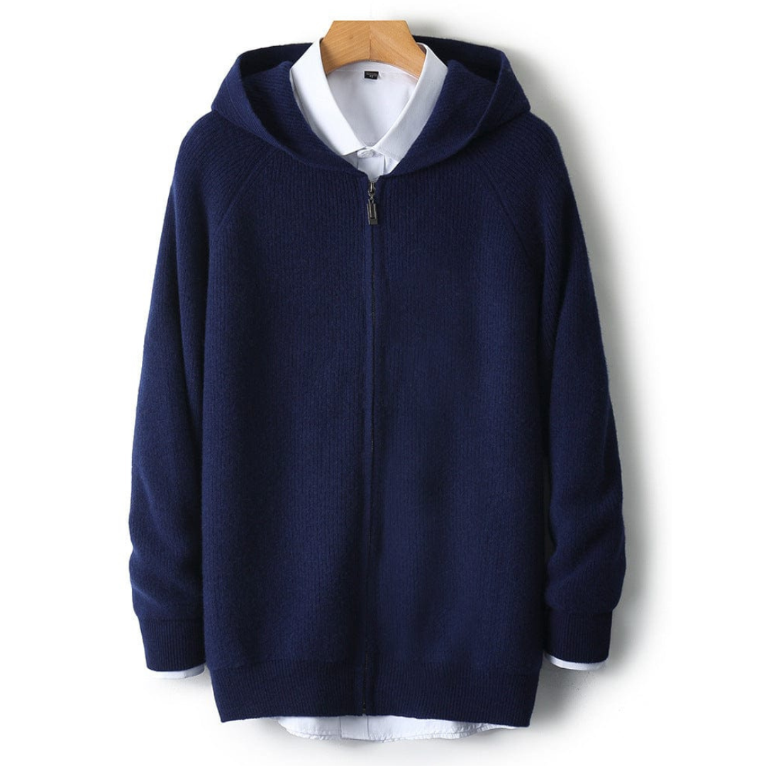 Men’s Zip-Up Knit Hoodie | Kenton