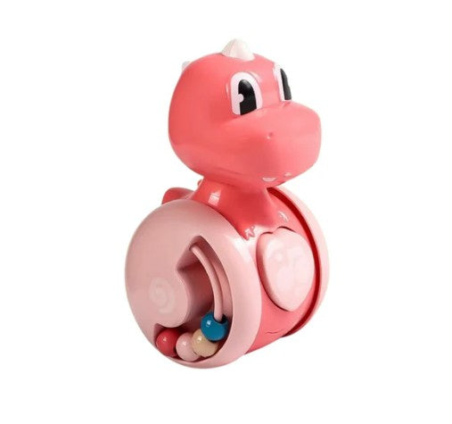 Baby Rolling Toy Pink Plastic Dinosaur | Playful Buddy-1