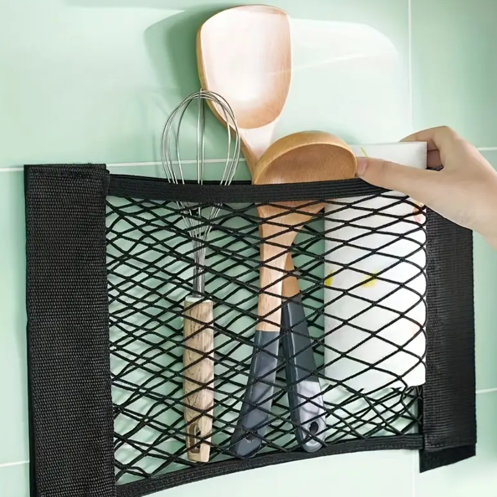 Unisex Storage Bag Black Polyester | Modern Organizer 4