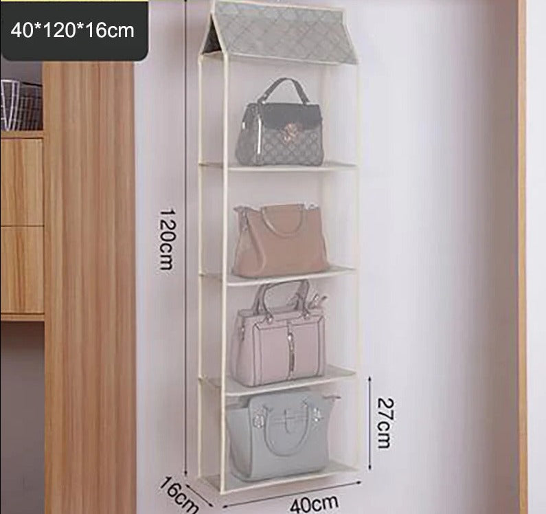 Variant image for Bag Holder for Plastic Bags Beige Fabric | Mary-2