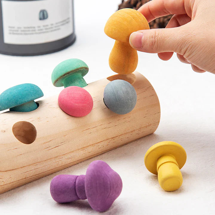 Baby Matching Blocks Toy Colorful Wooden | Learning Fun-3