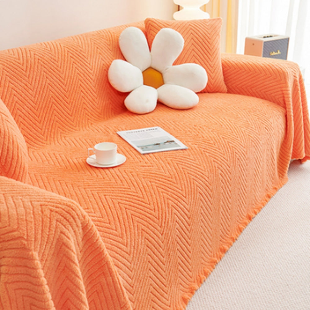 Sofa Cover Grey Microfibre | Elegant Comfort 5