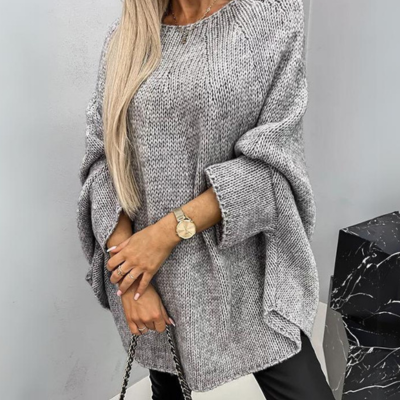 Women Oversized Batwing Knit Sweater | Maria