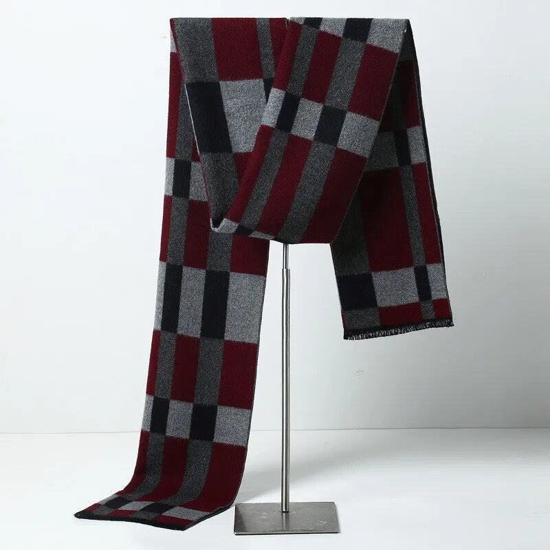 Men Elegant Plaid Scarf | Ian