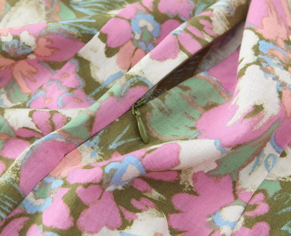 Women Slim Floral Midi Dress | Trinity