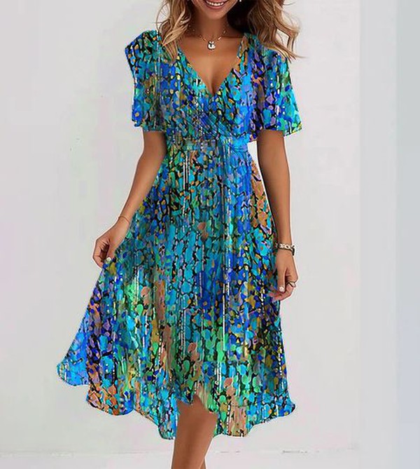 Women Blue Midi Dress | Bondi