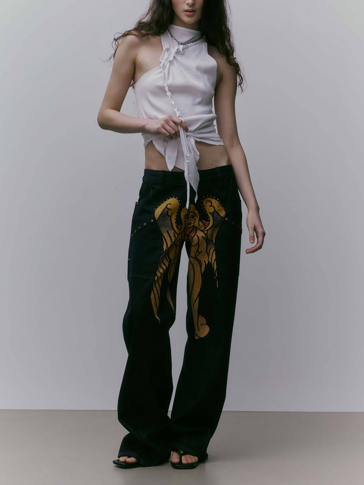 Women Low Rise Jeans Indigo Cotton | Rebel-1