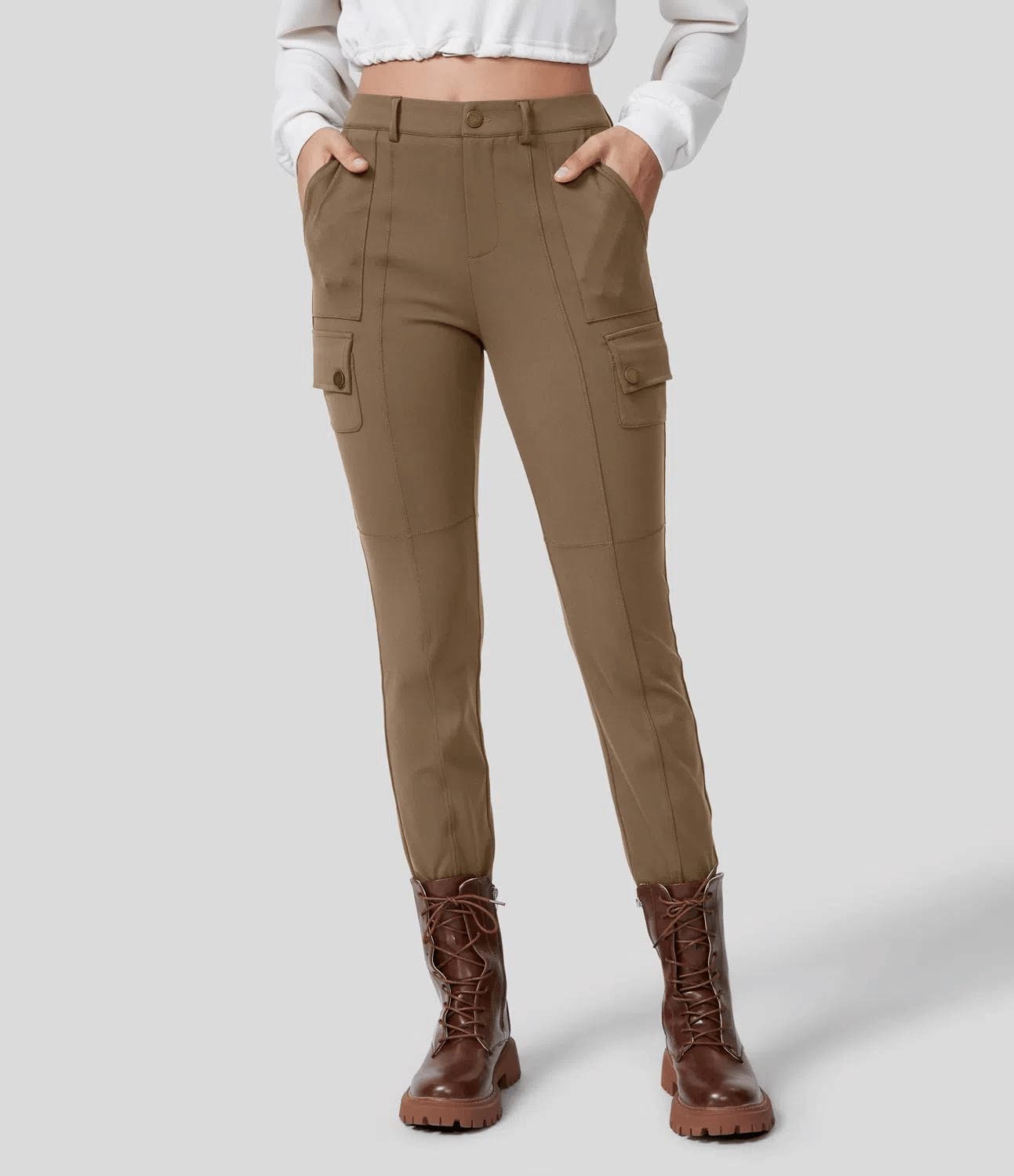 Women Stretchy Cargo Pants | Denise
