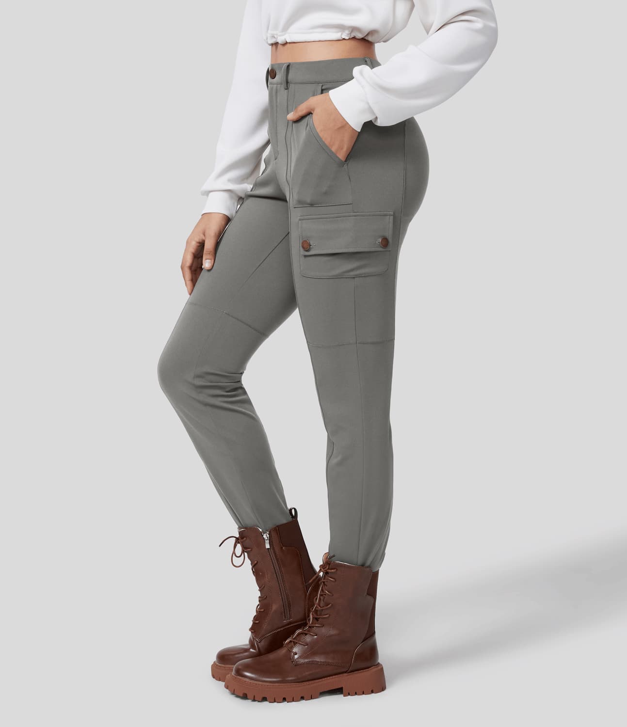 Women Stretchy Cargo Pants | Denise
