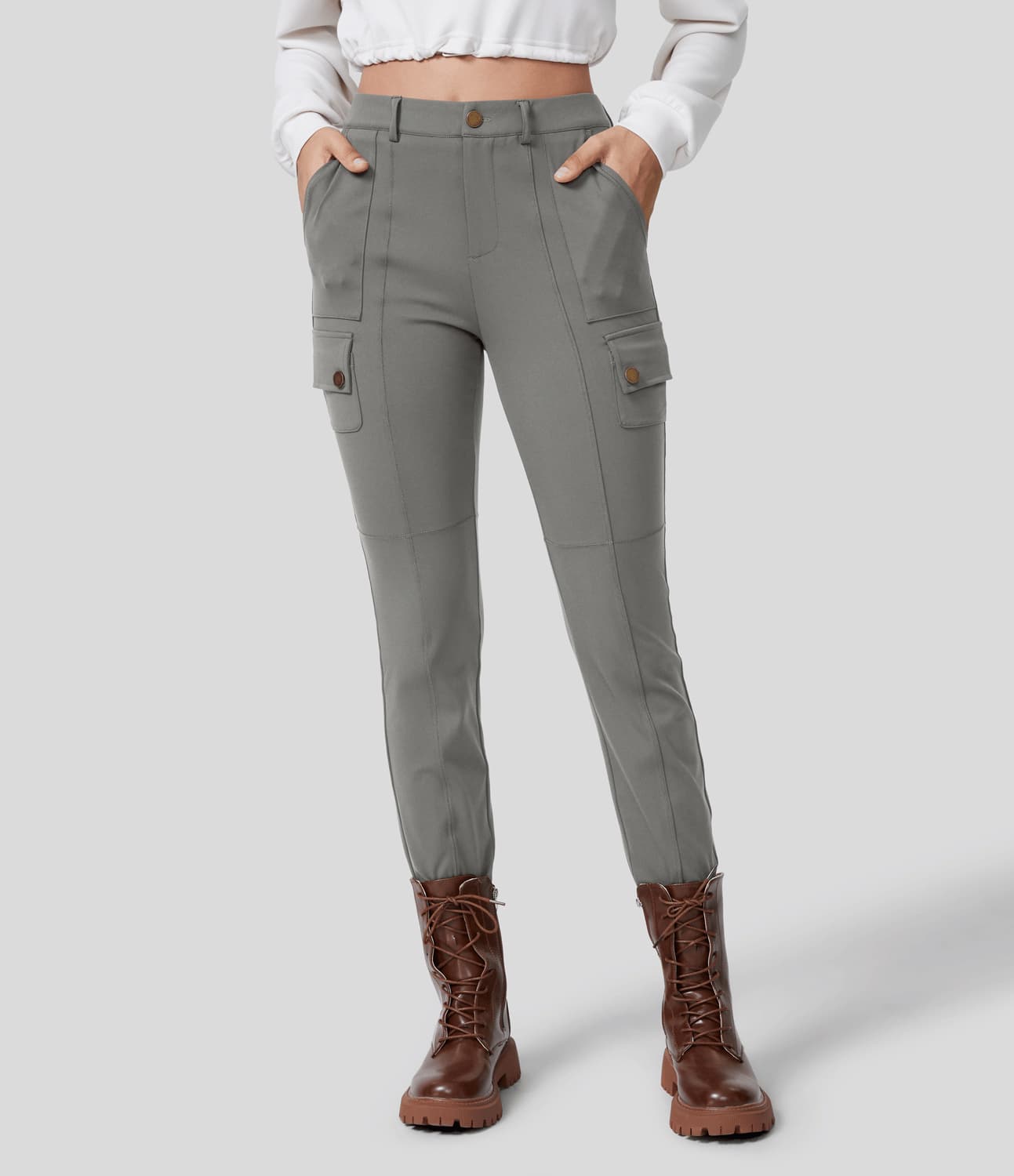 Women Stretchy Cargo Pants | Denise
