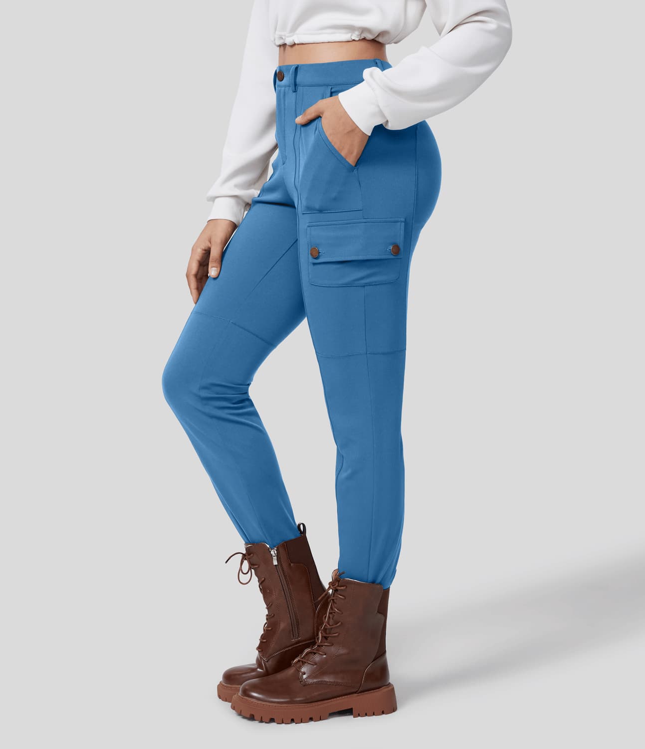 Women Stretchy Cargo Pants | Denise