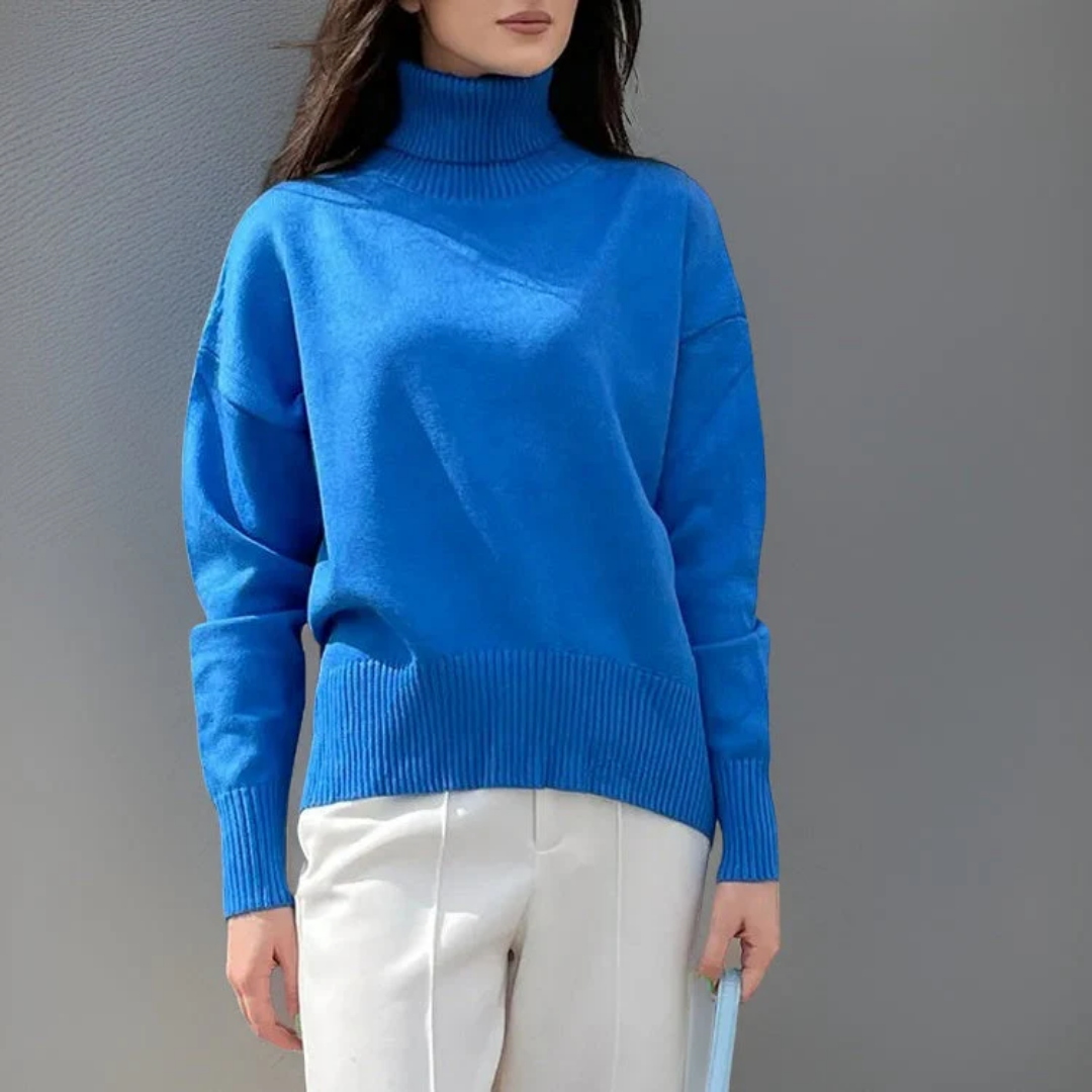 Women Chunky Turtleneck Sweater | Lindsay