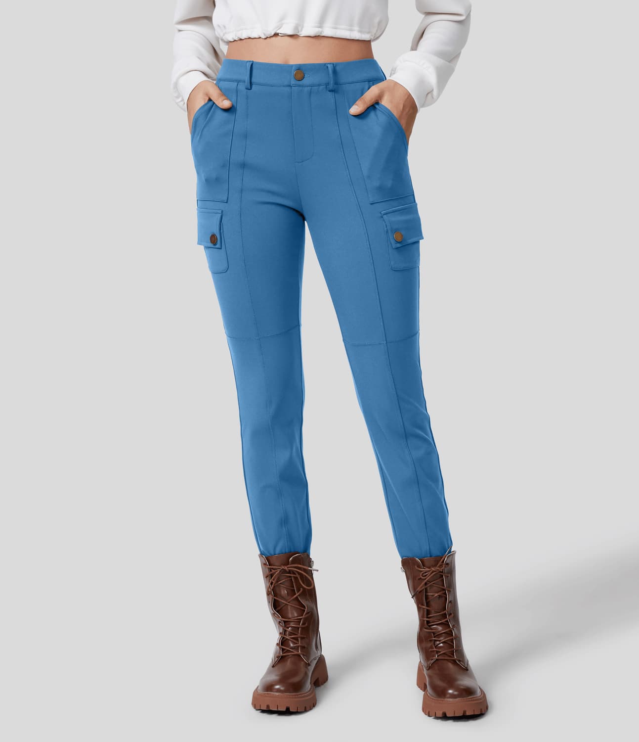 Women Stretchy Cargo Pants | Denise