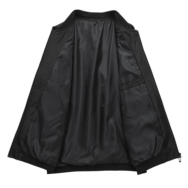 Men Classic Zip-Up Bomber Jacket | Ray