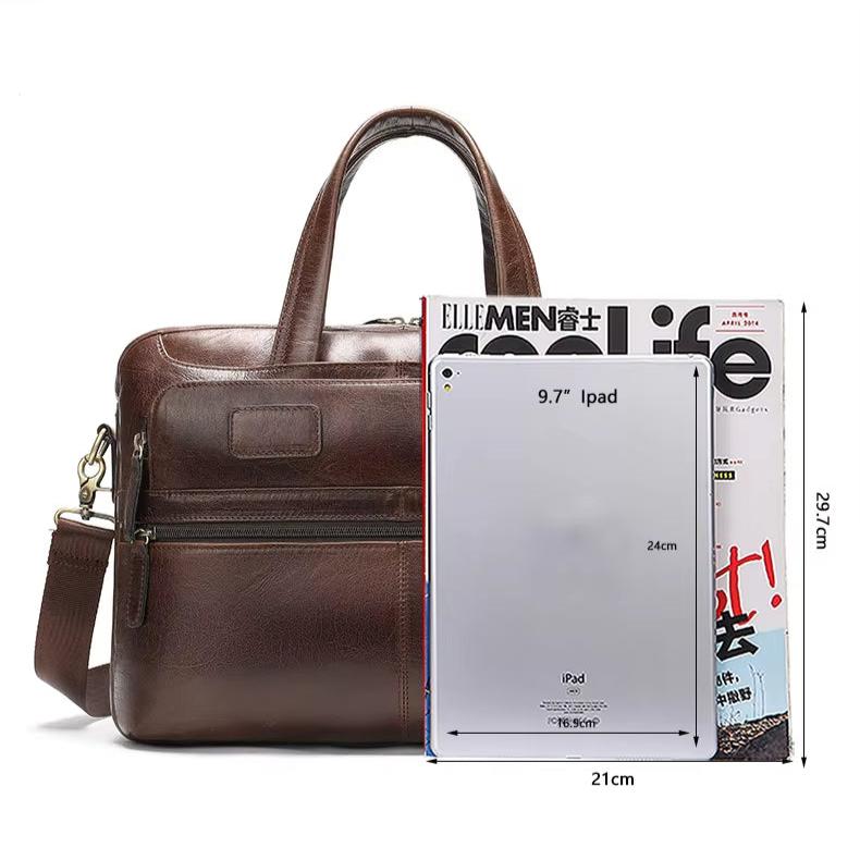 Men Classic Leather Business Bag | Nolan