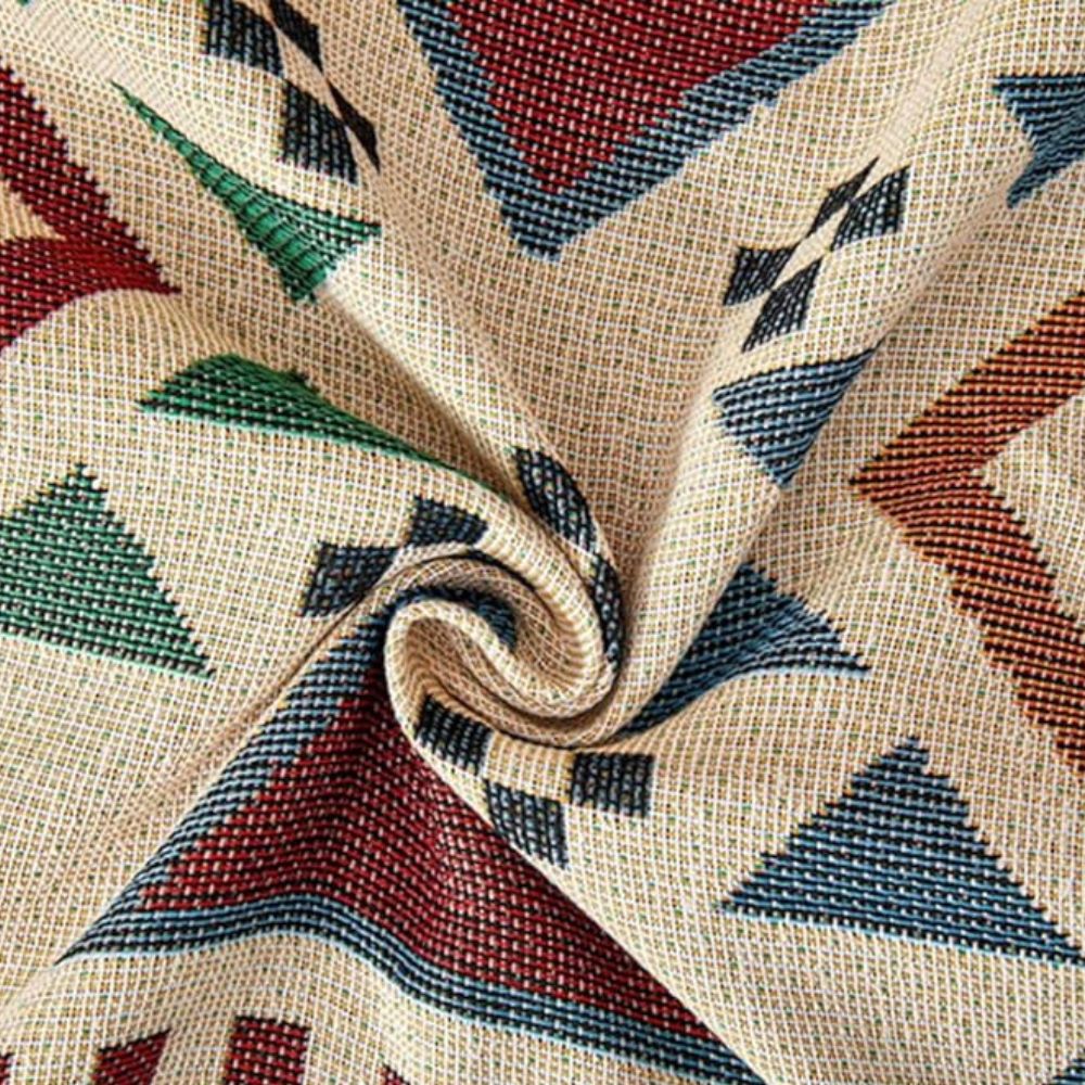 Sofa Cover Beige Chenille | Bohemian Charm 4