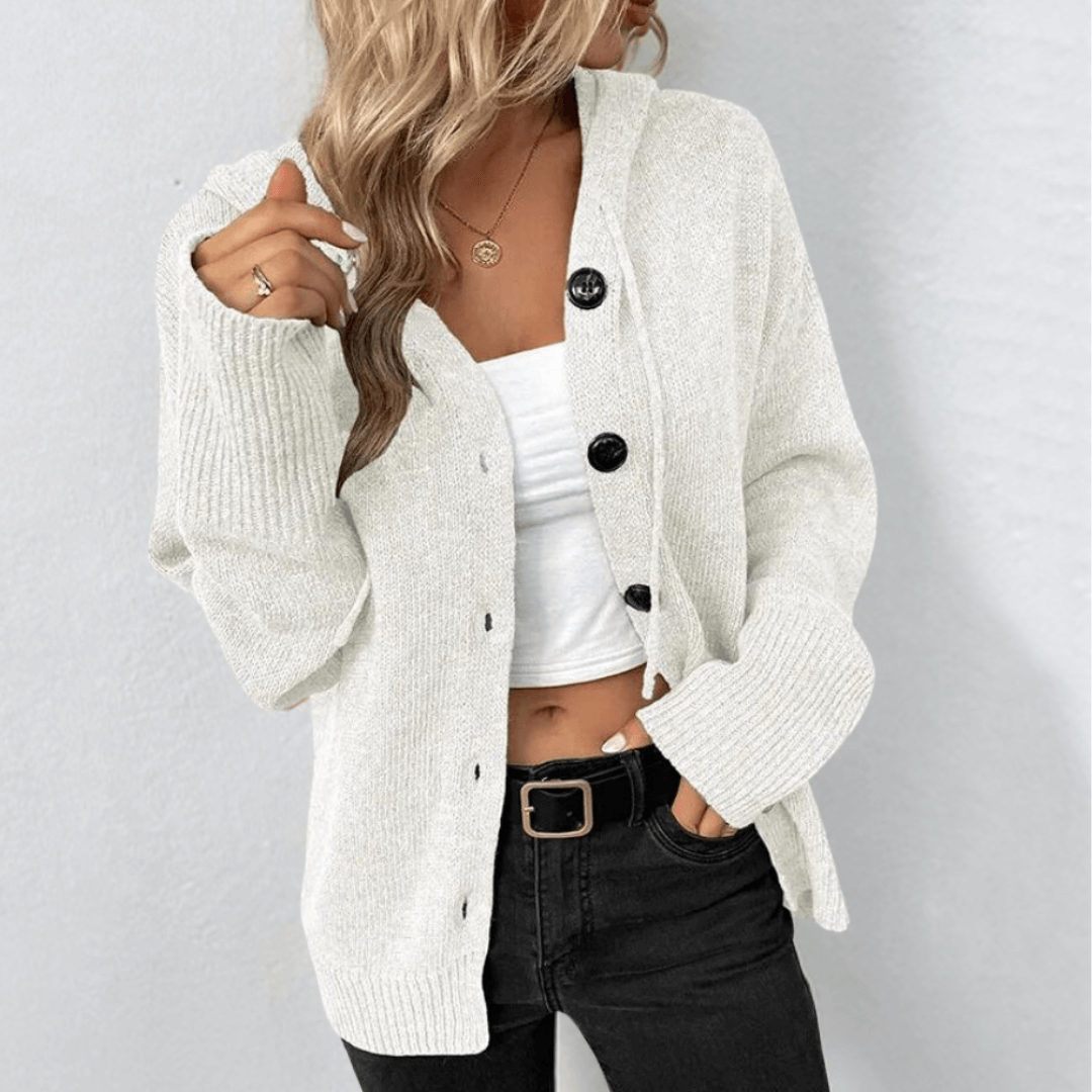 Women Button Knit Cardigan | Abbie