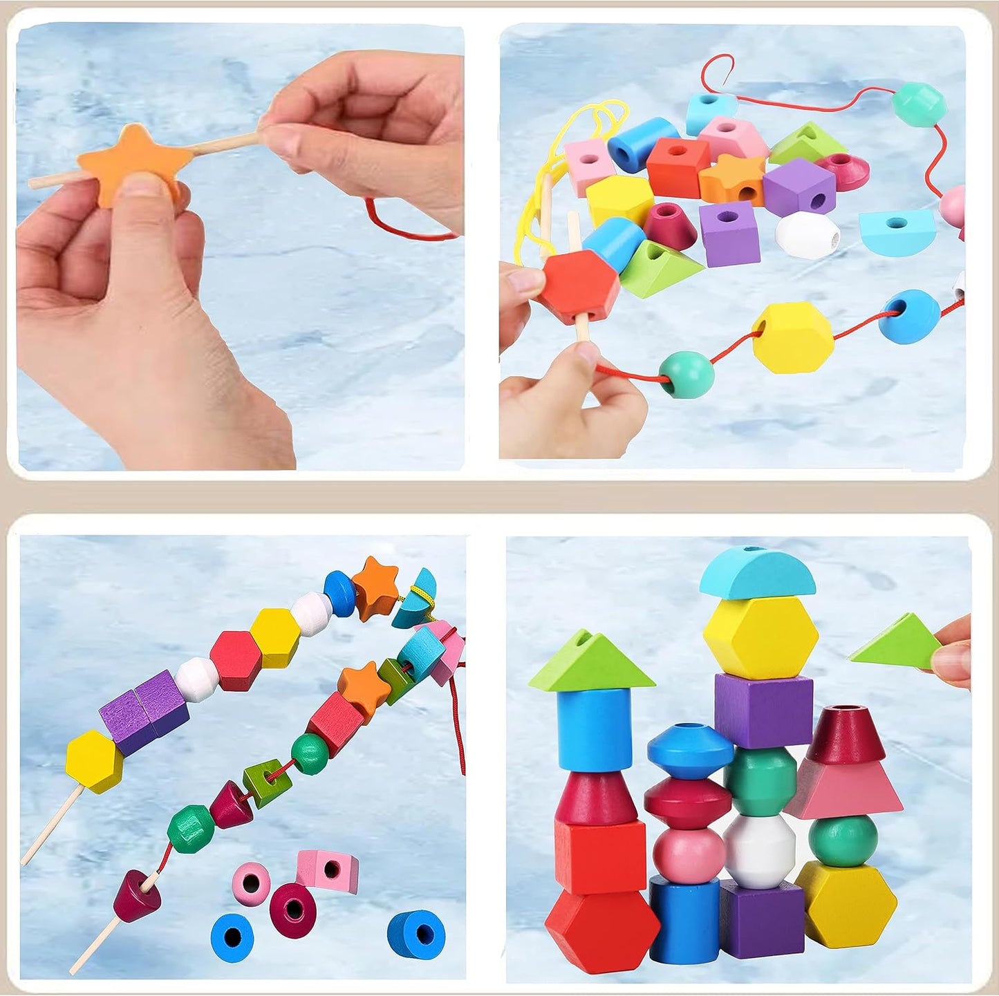 Educational Toy Wooden Puzzle Blocks for 3 Year Olds | Learning Fun-3