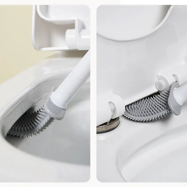 Silicone Toilet Brush Set with Holder for Bathroom | Home Essentials 6