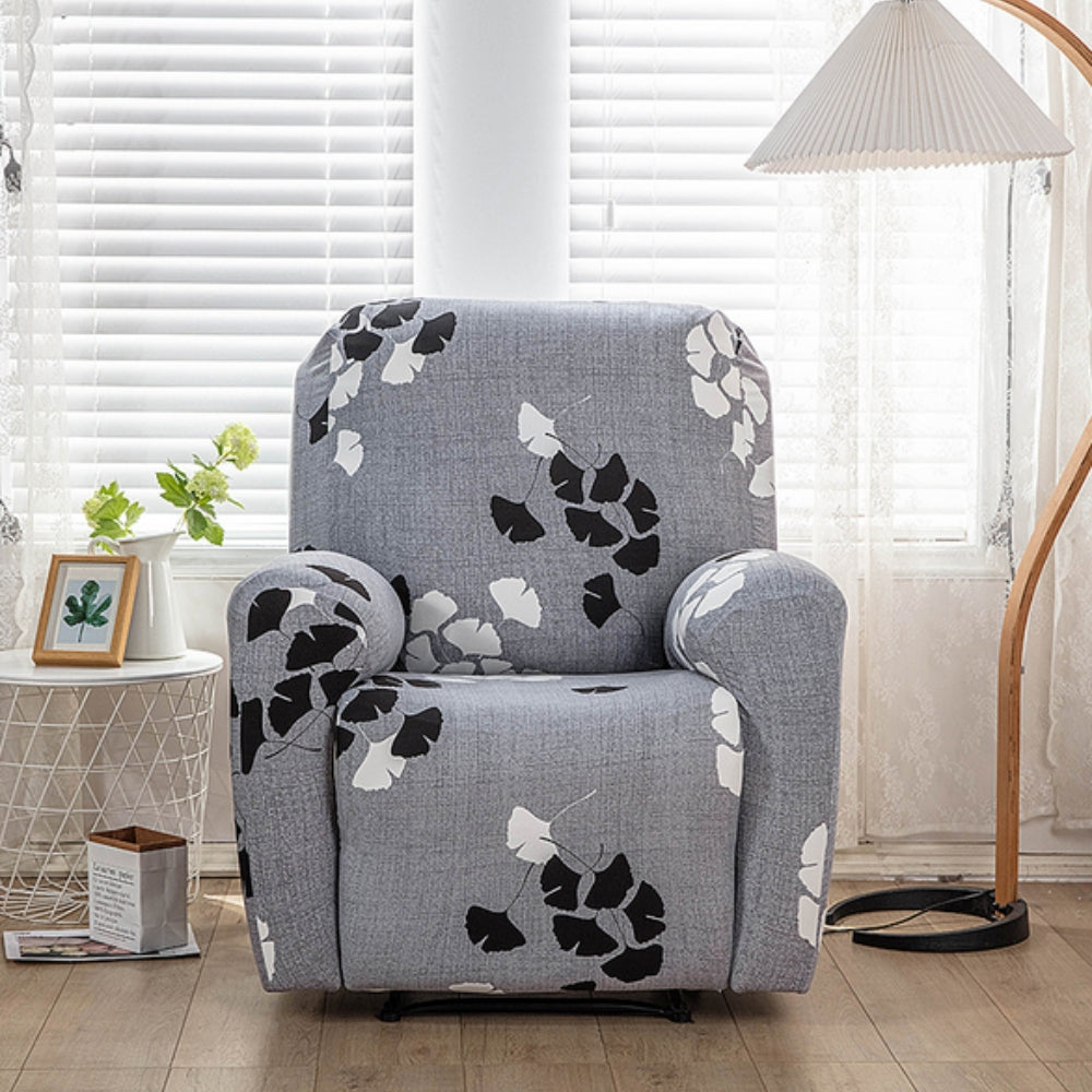 Recliner Sofa Cover Floral Stretchy Fabric | Elegant Home Decor 6