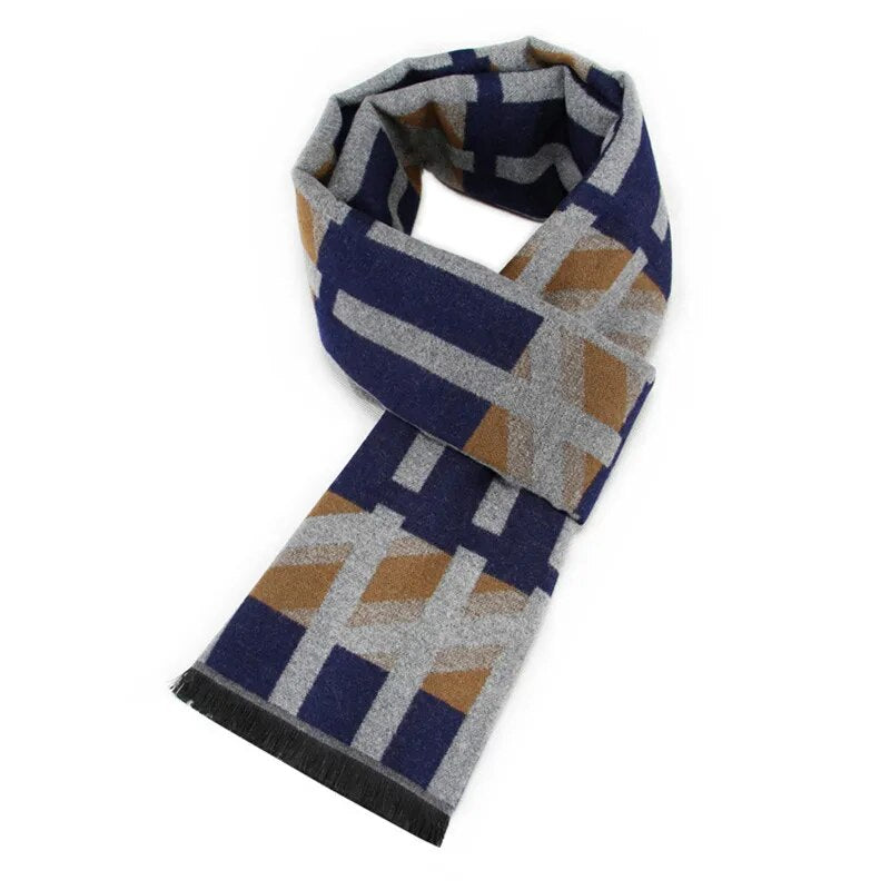 Men Abstract Patterned Winter Scarf | Jerome