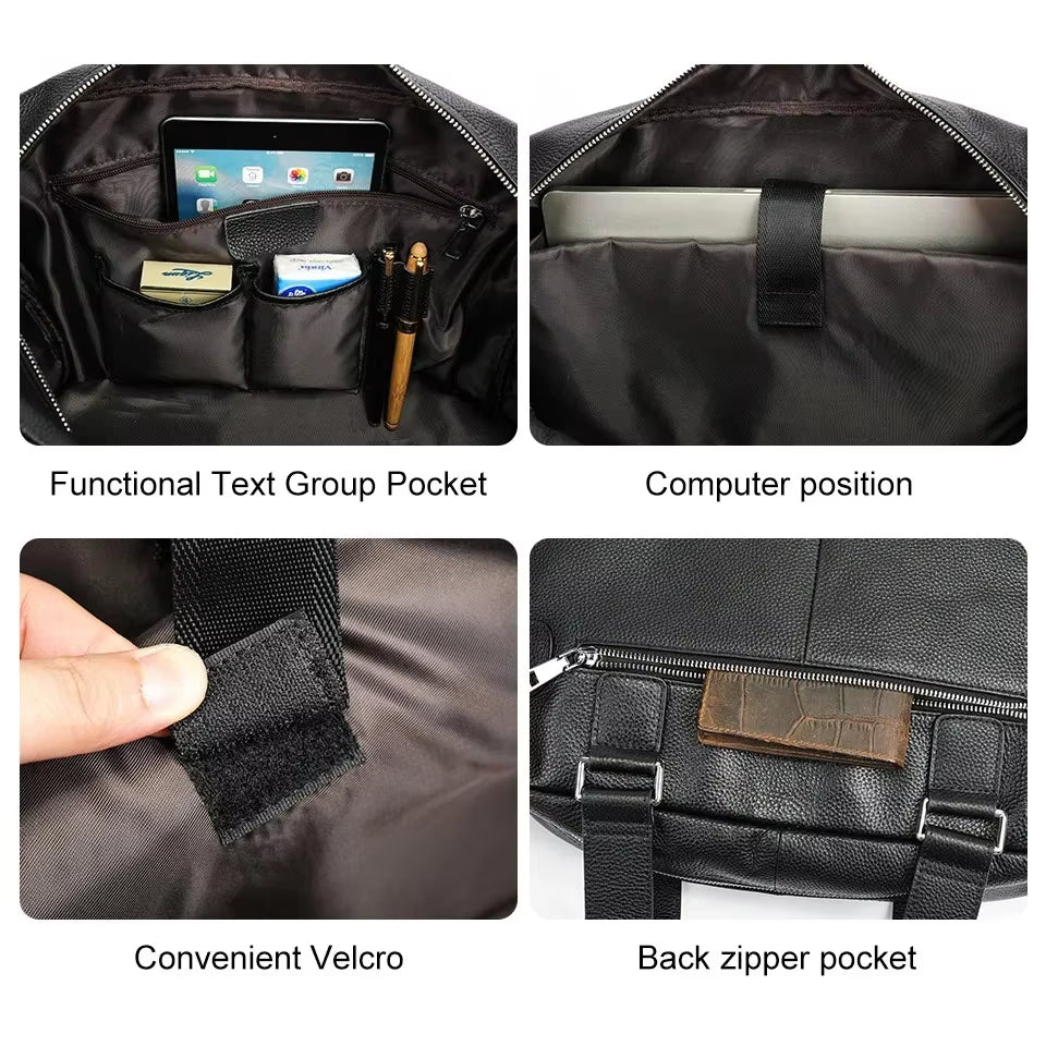 Men’s Leather Travel Bag | Ethan
